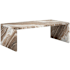 Currey and Company Ryan 47.25" Wide Coffee Table Brown Natural