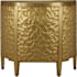 Currey and Company 36" Wide Accent Cabinet Brass