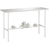 Currey and Company Sisalana 50.25" Wide Console Table Yeso Blanco