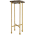 Currey and Company Flying Gold 9.25" Wide Pub Table Natural / Gold