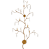 Currey and Company Forest 5 Light 56" Tall Wall Sconce Washed Lucerne Gold