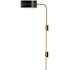 Currey and Company Overture 36" Tall Wall Sconcewith Metal Shade Antique Brass / Black