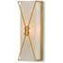Currey and Company Ariadne 18" Tall Wall Sconce Contemporary Gold Leaf