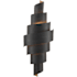 Currey and Company Chiffonade 2 Light 28" Tall Wall Sconce French Black / Painted Gold