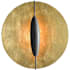 Currey and Company Pinders 21" Tall Wall Sconce Contemporary Gold Leaf / French Black