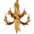 Currey and Company Apollo 4 Light 31" Tall Wall Sconce Contemporary Gold Leaf