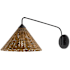 Currey and Company Basket 11" Tall Wall Sconce Blacksmith / Natural