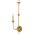 Currey and Company Nottaway 24" Tall Wall Sconce Contemporary Gold Leaf