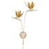 Currey and Company Paradiso 2 Light 29" Tall Wall Sconce Contemporary Silver Leaf / Contemporary Gold Leaf