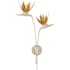 Currey and Company Paradiso 2 Light 29" Tall Wall Sconce Contemporary Silver Leaf / Contemporary Gold Leaf