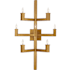 Currey and Company Andre 7 Light 27" Tall Wall Sconce Brass