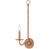 Currey and Company Saxon 23" Tall Tan Wall Sconce Natural / Saddle Tan