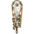 Currey and Company Napoli Gold 1-Light Plug-In Wall Sconce Gold Leaf/Majestic Silver Leaf