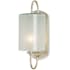 Currey and Company Glacier 1 Light Wall Sconce Silver Leaf