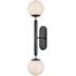 Currey and Company Barbican 2 Light 30" Tall Wall Sconce Oil Rubbed Bronze / White