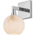 Currey and Company Bombelles 10" Tall Polished Nickel Bathroom Sconce with Natural Alabaster Shades Polished Nickel / Natural