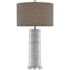 Currey and Company Pila 34" Tall Buffet Table Lamp Ivory / Taupe