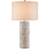 Currey and Company Azores 33" Tall Accent Table Lamp Whitewashed Water Hyacinth