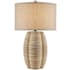 Currey and Company Karnak 31" Tall Accent Table Lamp Natural Abaca Rope / Satin Black