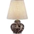 Currey and Company Piccolo 9" Tall Accent Table Lamp Oxblood