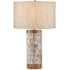 Currey and Company Hyson 27" Tall Buffet Table Lamp Natural / Brass