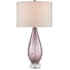 Currey and Company Optimist 30" Tall Buffet Table Lamp Purple / Clear / Antique Nickel