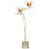 Currey and Company Paradiso 2 Light 37" Tall Accent Table Lamp Silver Leaf / Contemporary Gold Leaf