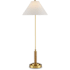 Currey and Company 37" Tall Buffet Table Lamp Antique Brass / Natural