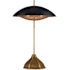 Currey and Company Domville 2 Light 21" Tall Buffet Table Lamp Antique Brass / Black