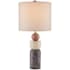 Currey and Company Moreno 25" Tall Buffet Table Lamp with Poplin Shade Natural