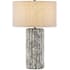 Currey and Company Boudoirs 28" Tall Buffet Table Lamp Dark Gray / Off-White