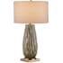 Currey and Company Water-borne 31" Tall Vase Table Lamp Forest Reactive / Antique Brass