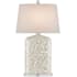 Currey and Company Gerri 32" Tall Buffet Table Lamp Natural / Clear