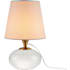 Currey and Company Diantha 15" Tall Buffet Table Lamp Clear / Antique Brass