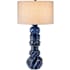 Currey and Company Undersea 31" Tall Buffet Table Lamp Dark Blue Reactive