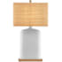 Currey and Company Musing 32" Tall Buffet Table Lamp White / Natural