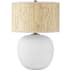 Currey and Company Zena 27" Tall Buffet Table Lamp Textured White