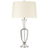 Currey and Company Classico 34" Tall Buffet Table Lamp Clear / Natural Brass