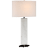 Currey and Company Stanhope 34" Tall Buffet Table Lamp White / Bronze
