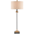 Currey and Company Pinegrove 30" Tall Accent, Buffet Table Lamp Antique Brass / Black