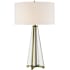 Currey and Company Lillian August 2 Light 30" Tall Buffet Table Lamp Brass / Clear Optic Crystal