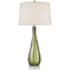 Currey and Company Zephyr 34" Tall Accent, Vase Table Lamp Green
