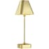Currey and Company Gadabout 20" Tall Rechargeable LED Buffet Table Lamp Polished Brass