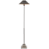 Currey and Company Fudo 50" Tall Buffet Floor Lamp with Metal Shade Mole Black