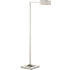 Currey and Company Ruxley 44" Tall Arc Floor Lamp with Metal Shade Polished Nickel