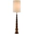Currey and Company Malayan 2 Light 80" Tall Buffet Floor Lamp Brown