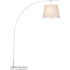 Currey and Company Cloister 2 Light 70" Tall Accent Floor Lamp Brushed Nickel / White
