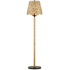 Currey and Company Annabelle 60" Tall Buffet Floor Lamp Natural / Mole Black