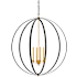 Currey and Company Ogden 4 Light 36" Wide Taper Candle Style Chandelier Chinois Antique Gold Leaf / Black