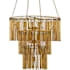 Currey and Company Mantra 7 Light 30" Wide Chandelier Gold Leaf